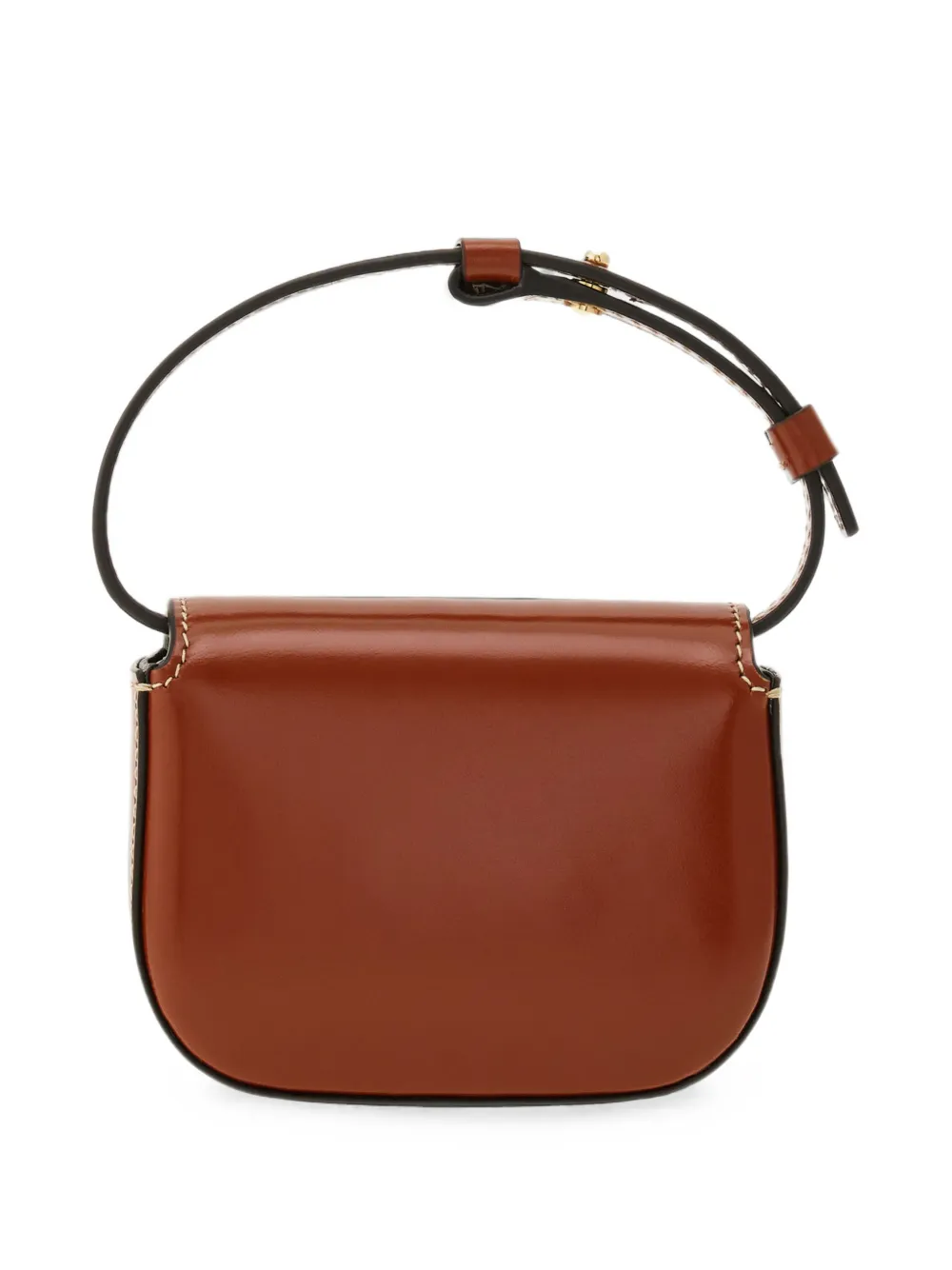 Ferragamo Double Gancini North-South crossbodytas Bruin
