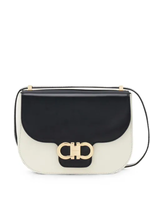 Double Gancini north-south crossbody bag (XS)