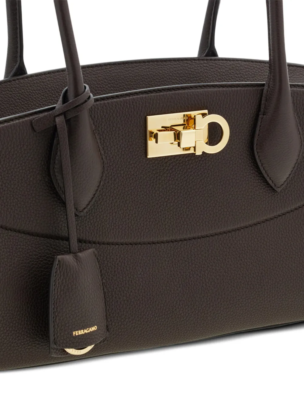 Ferragamo Studio Soft Bag East West tas Bruin