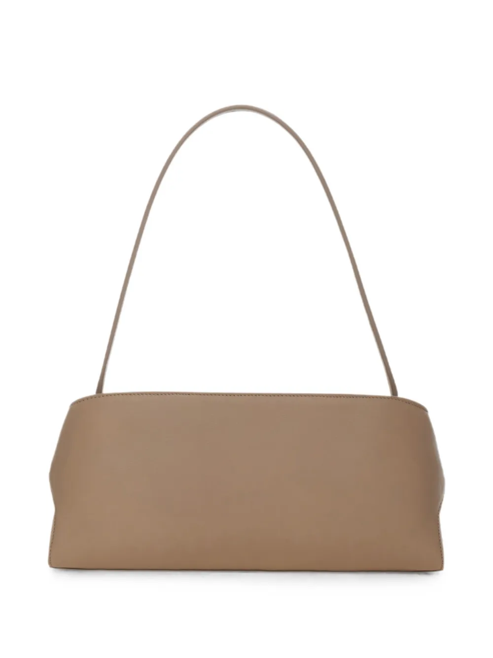 Ferragamo Gancini leren schoudertas Beige