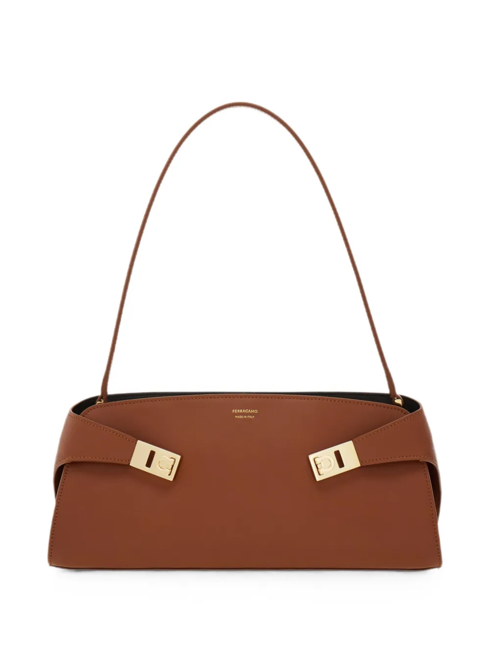 Ferragamo Hug East-West shoulder bag - Braun