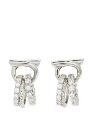 Versace グレカ ピアス | シルバートーン | FARFETCH JP