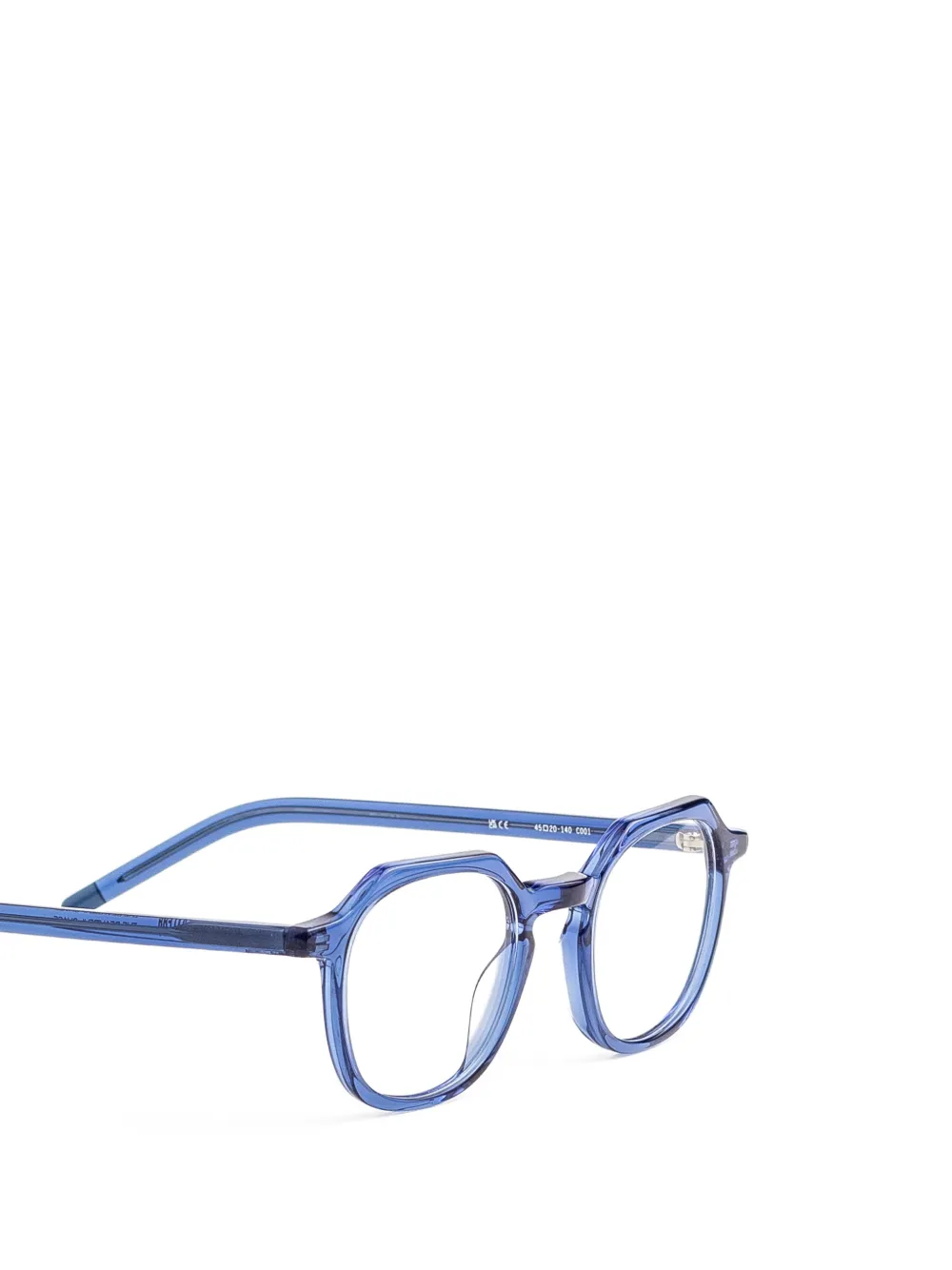 Kaleos Bril met geometrisch montuur Blauw