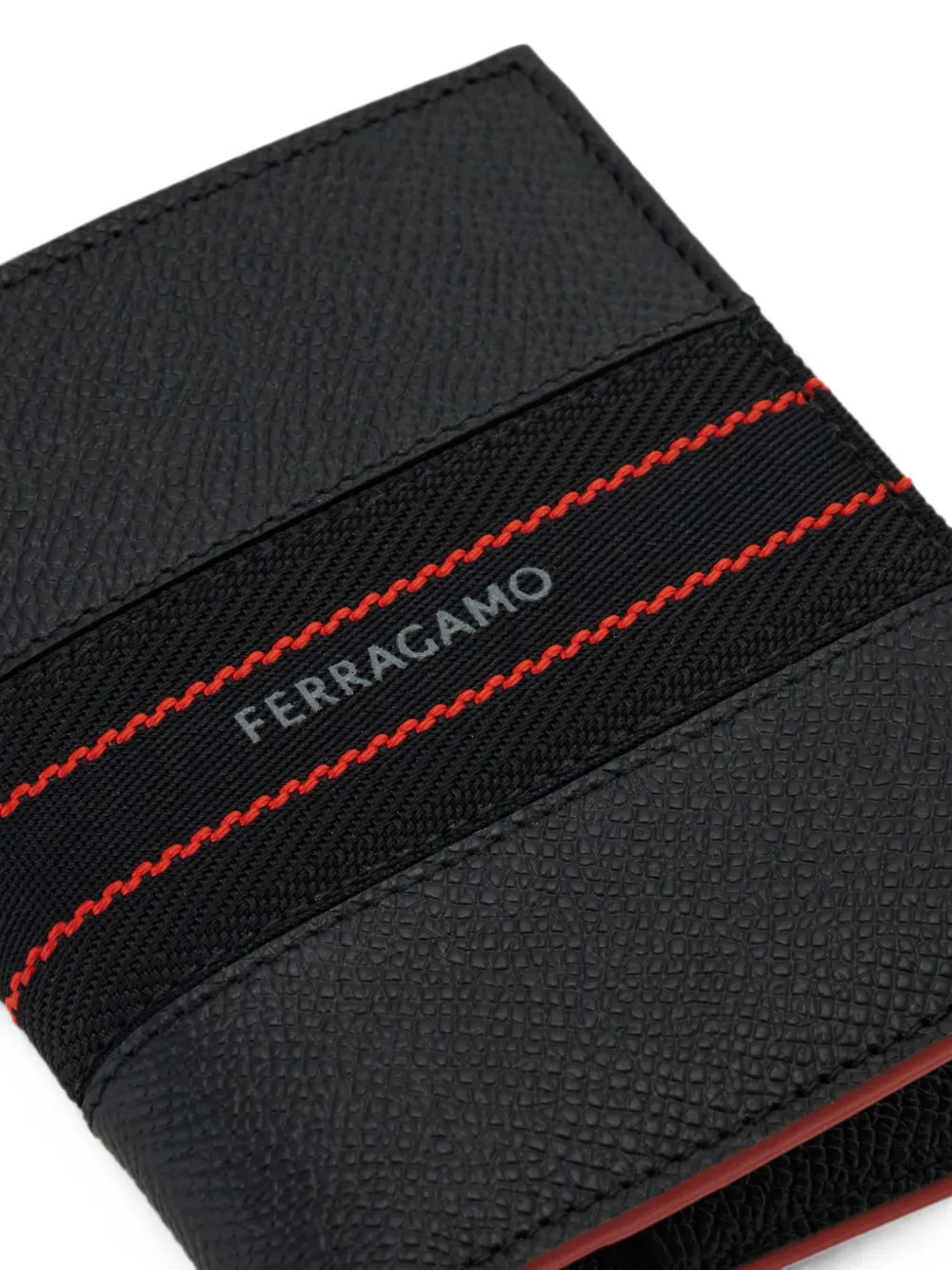 Ferragamo Pasjeshouder met logodetail Zwart