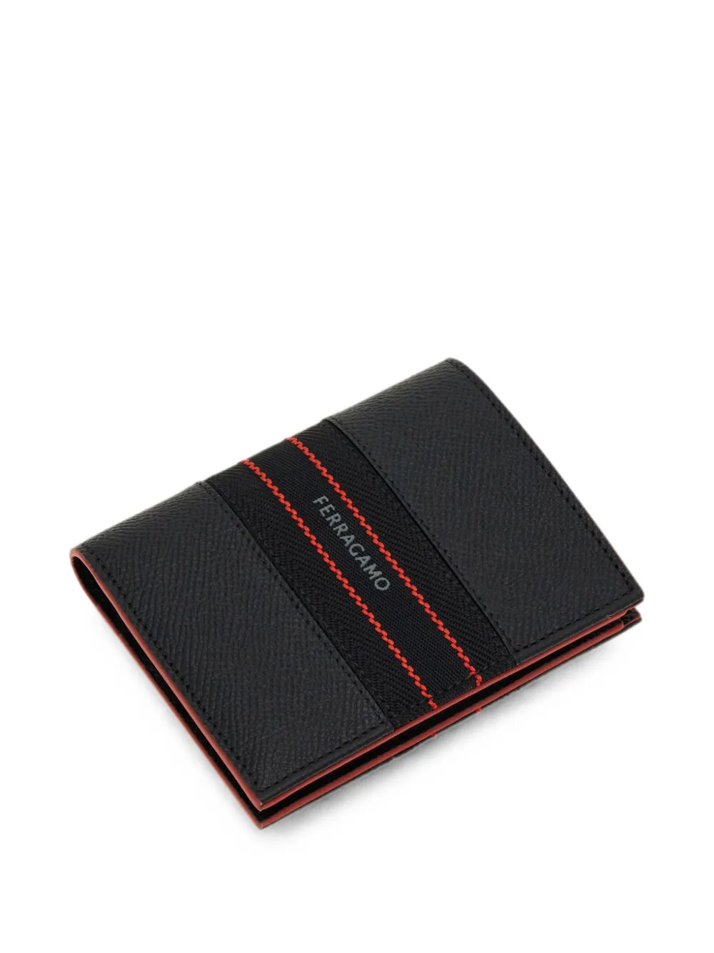 Ferragamo Pasjeshouder met logodetail Zwart
