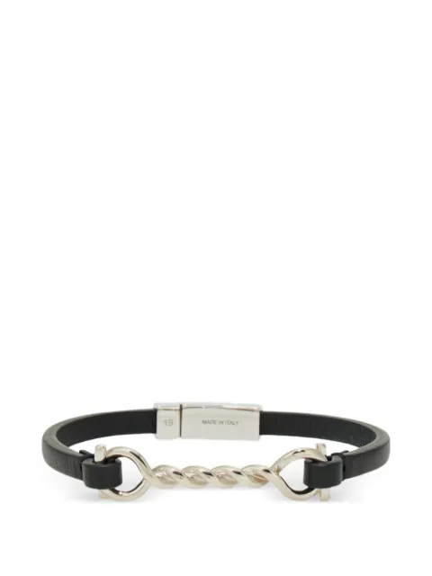 Ferragamo Gancini leather bracelet (20 cm)