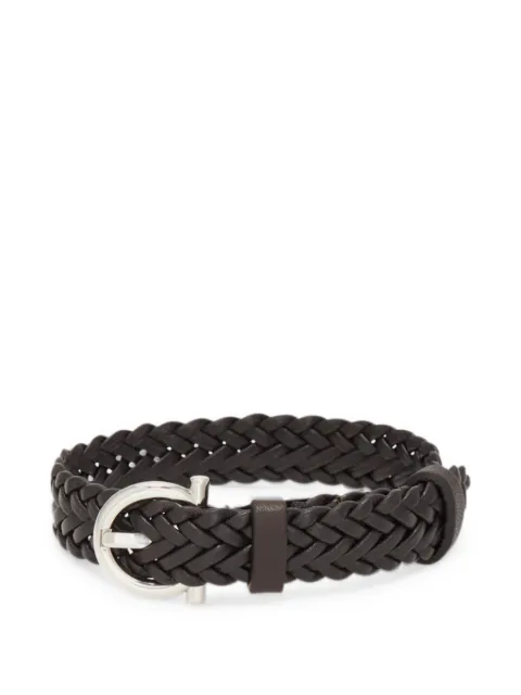 Ferragamo Pulseira trançada com fecho Gancini