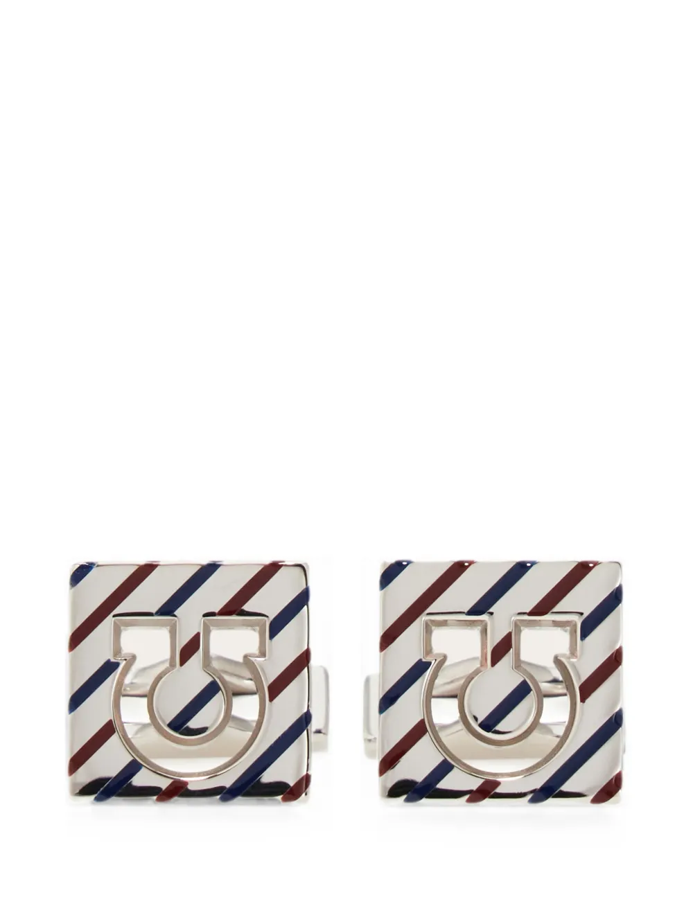 Ferragamo Square Gancini cufflinks - Silber