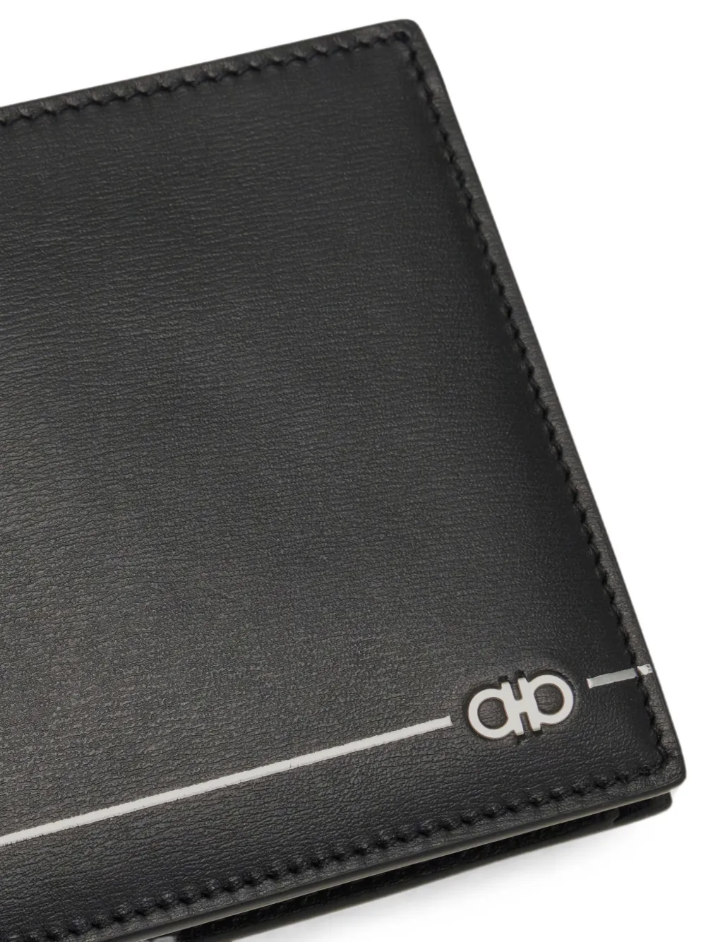 Ferragamo Gancini portemonnee Zwart