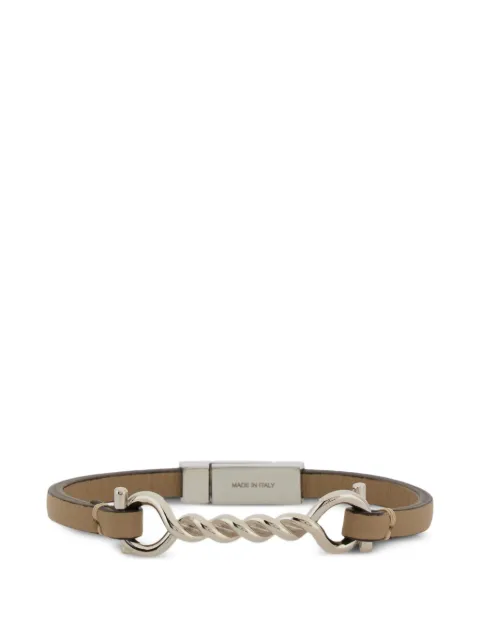 Ferragamo Gancini leather bracelet (20 cm)