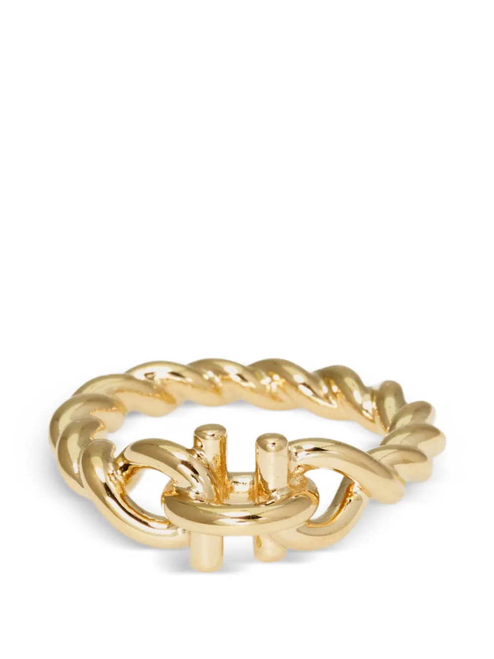 Ferragamo Gancini twisted ring (52 mm) - Oro