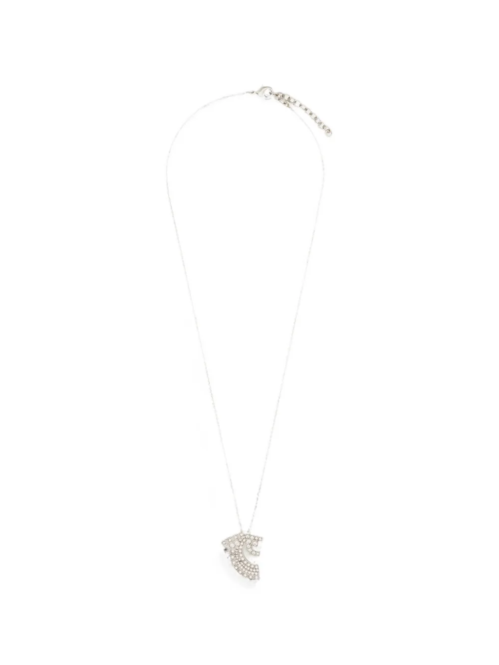 Ferragamo Deconstructed Gancio Pendant Necklace (42cm) In Metallic