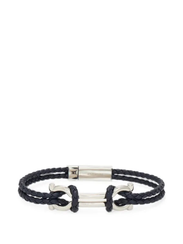 Ferragamo ダブルガンチーニ ブレスレット 20cm | シルバートーン 