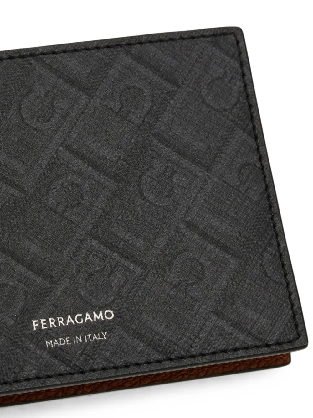 Ferragamo Portemonnee met monogram Grijs