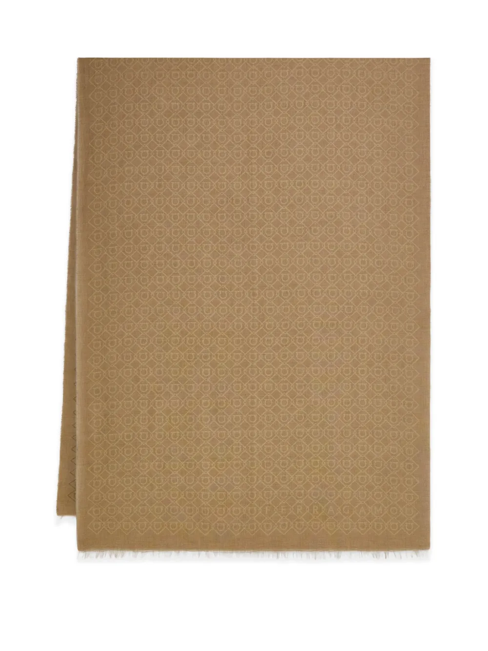Ferragamo logo embellished stole - Toni neutri