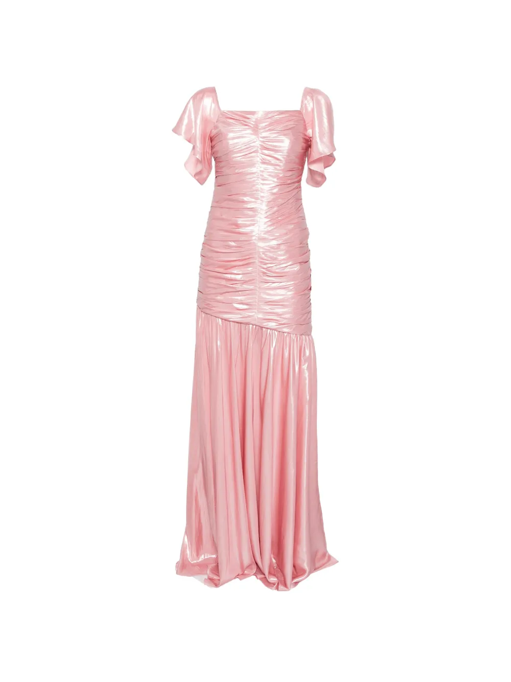 DUNESI Polita ruched-finish gown - Rosa