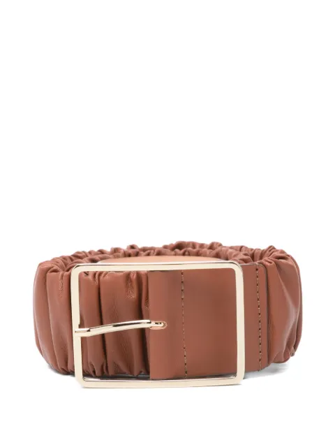 AGL Mabel ruched leather belt