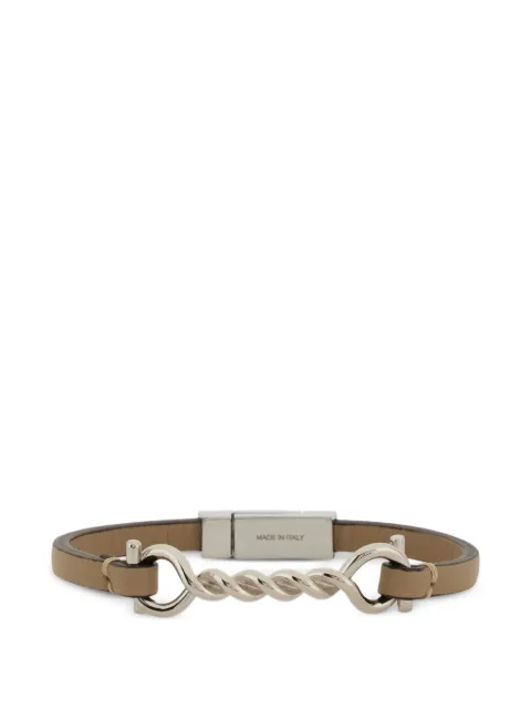 Ferragamo Gancini leather bracelet (18 cm)