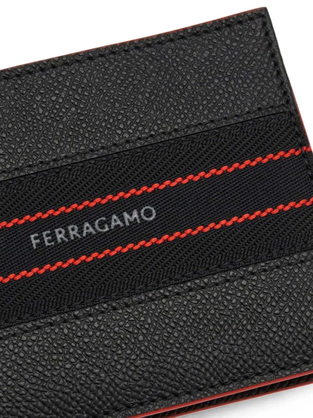 Ferragamo Portemonnee met logo Zwart