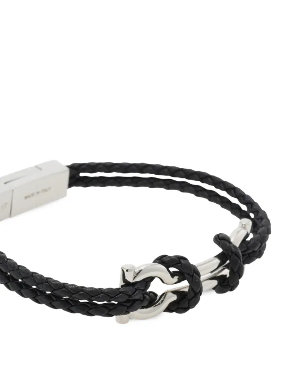 Ferragamo ダブルガンチーニ ブレスレット 18cm | シルバートーン