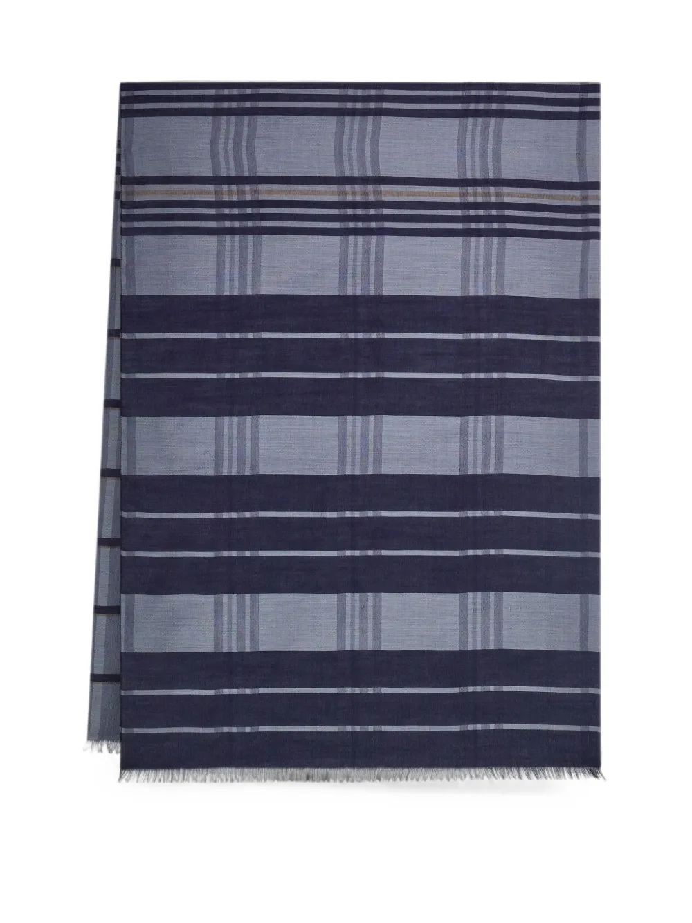 Ferragamo Geruite stola Blauw
