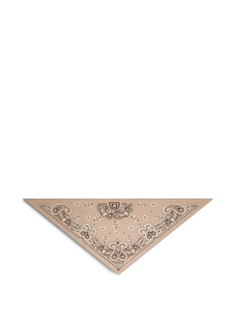 Ferragamo Arabesque-print triangle scarf