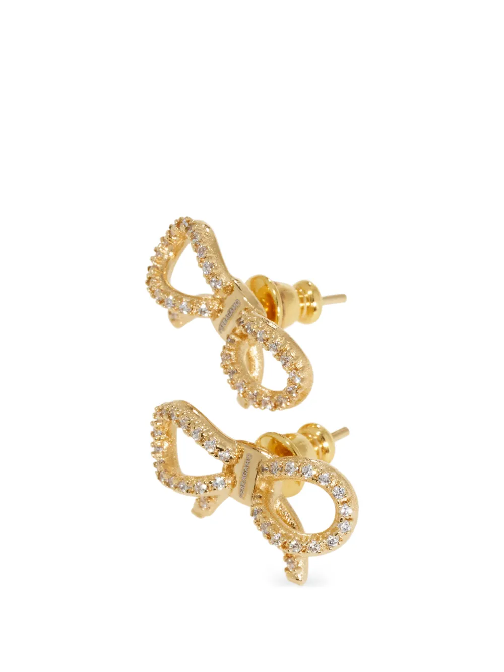  Ferragamo Pendientes Vara Bow - Dorado 