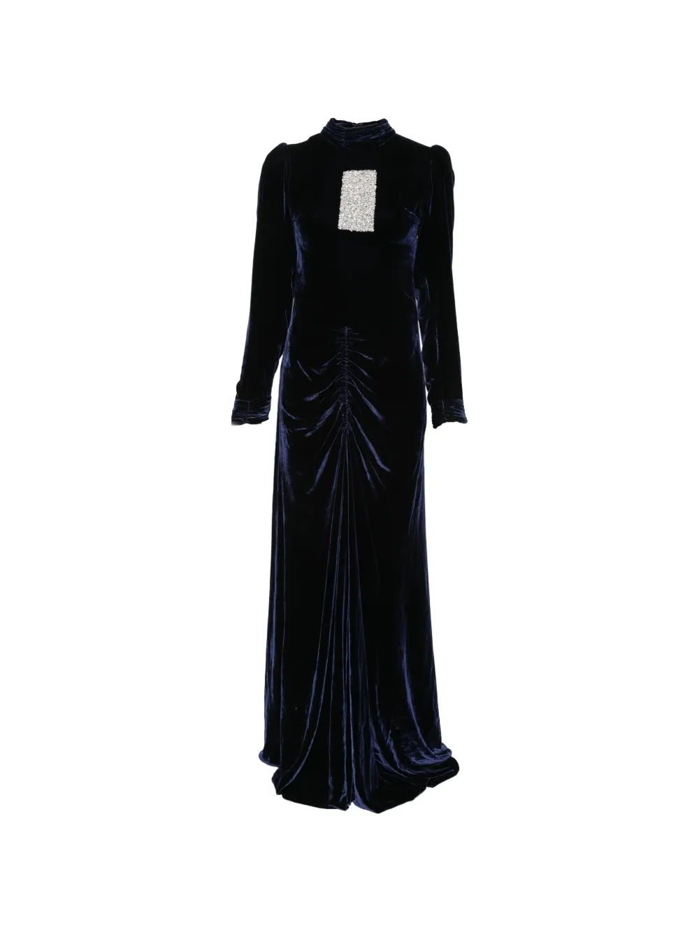 DUNESI embellished ruched maxi dress - Blue