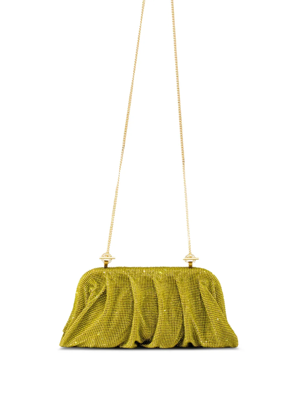 Benedetta Bruzziches Venus La Grande clutch verfraaid met kristal Groen