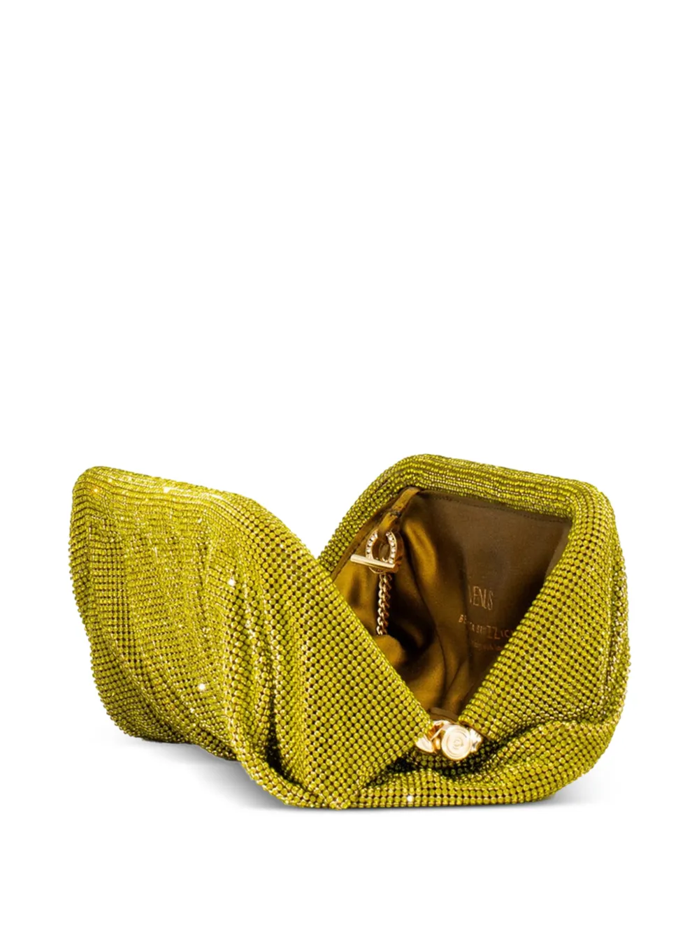 Benedetta Bruzziches Venus La Grande clutch verfraaid met kristal Groen