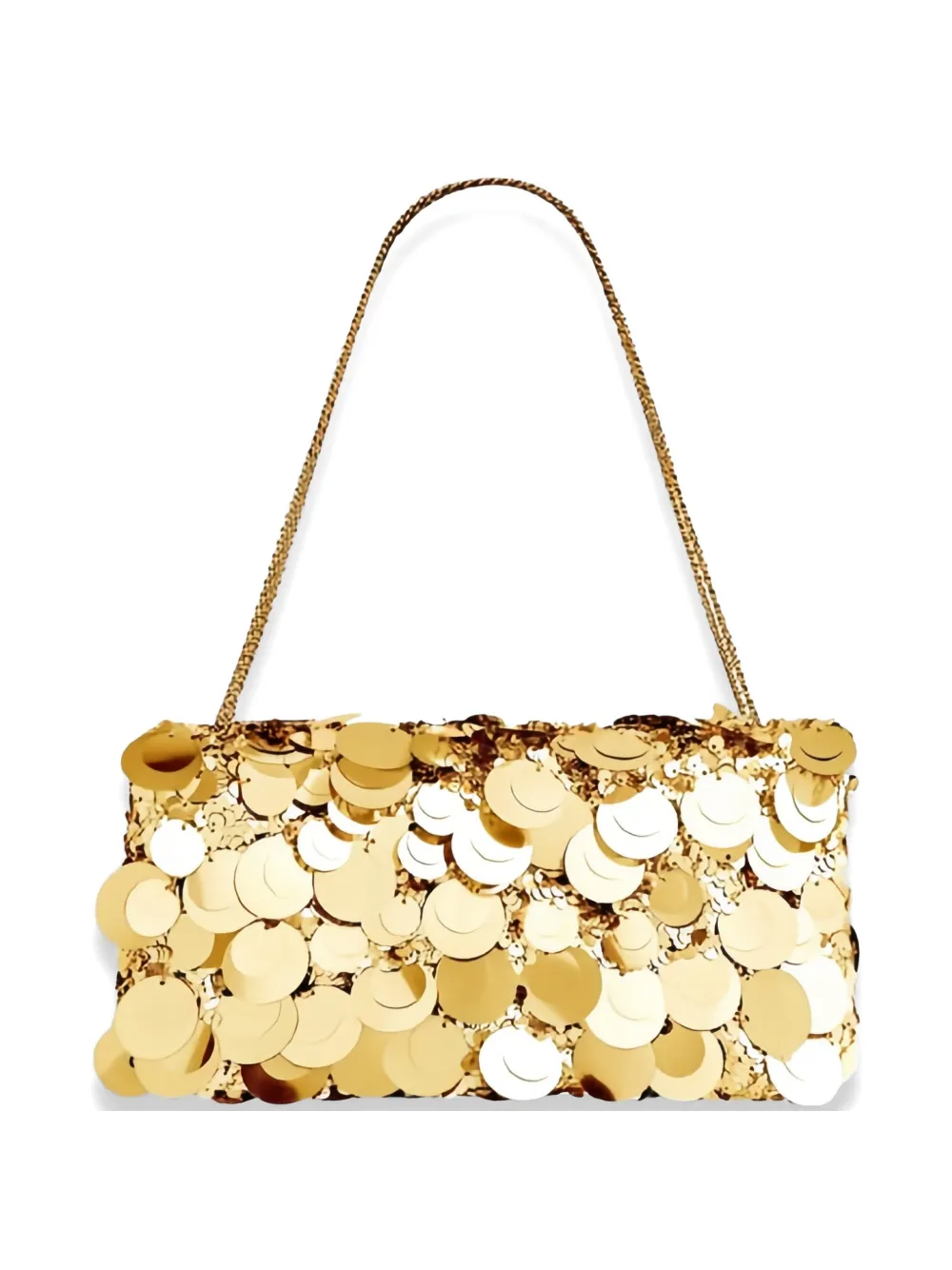 Rabanne sequin-embellished shoulder bag - Oro