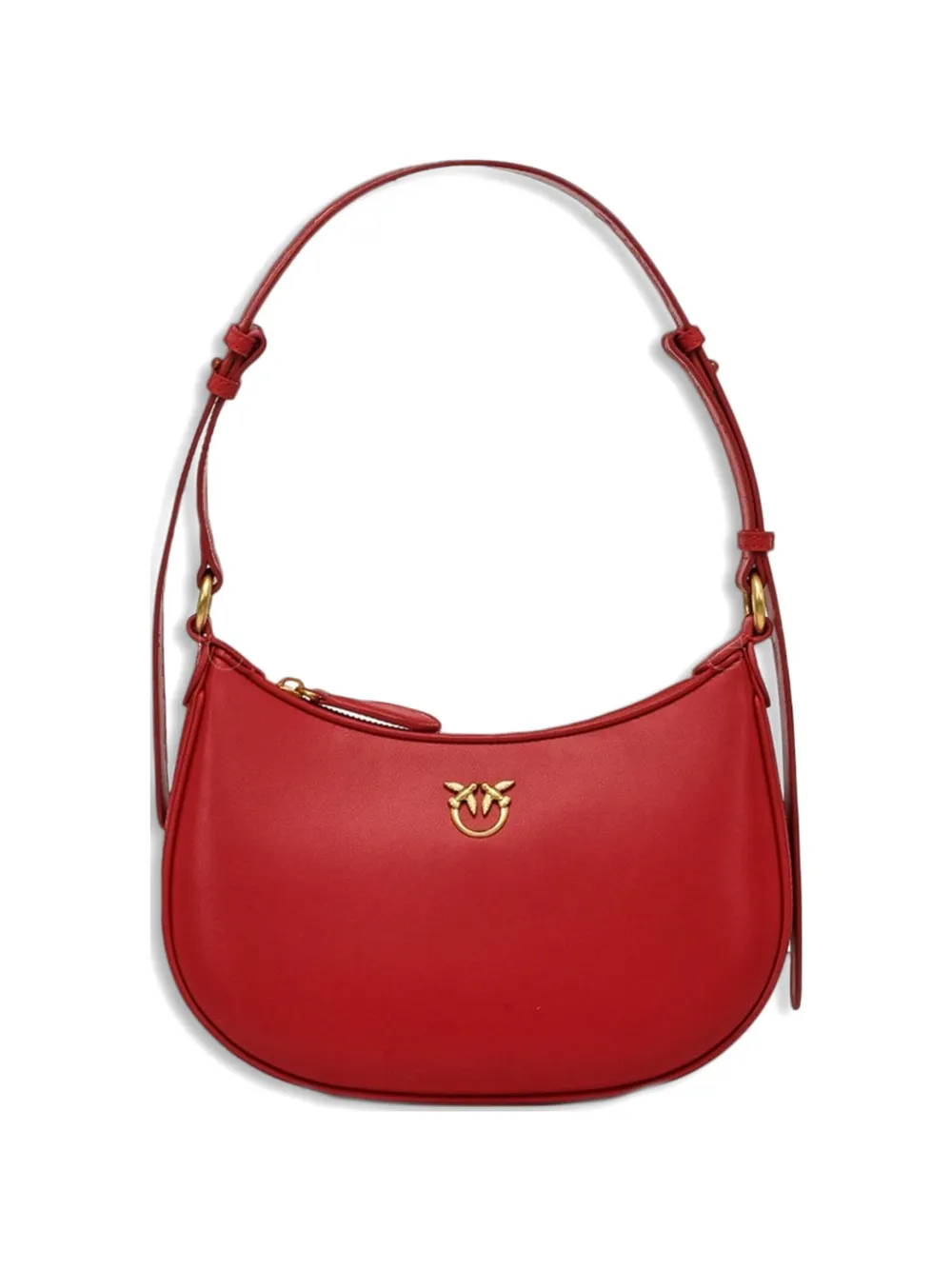 PINKO logo detail shoulder bag - Rosso