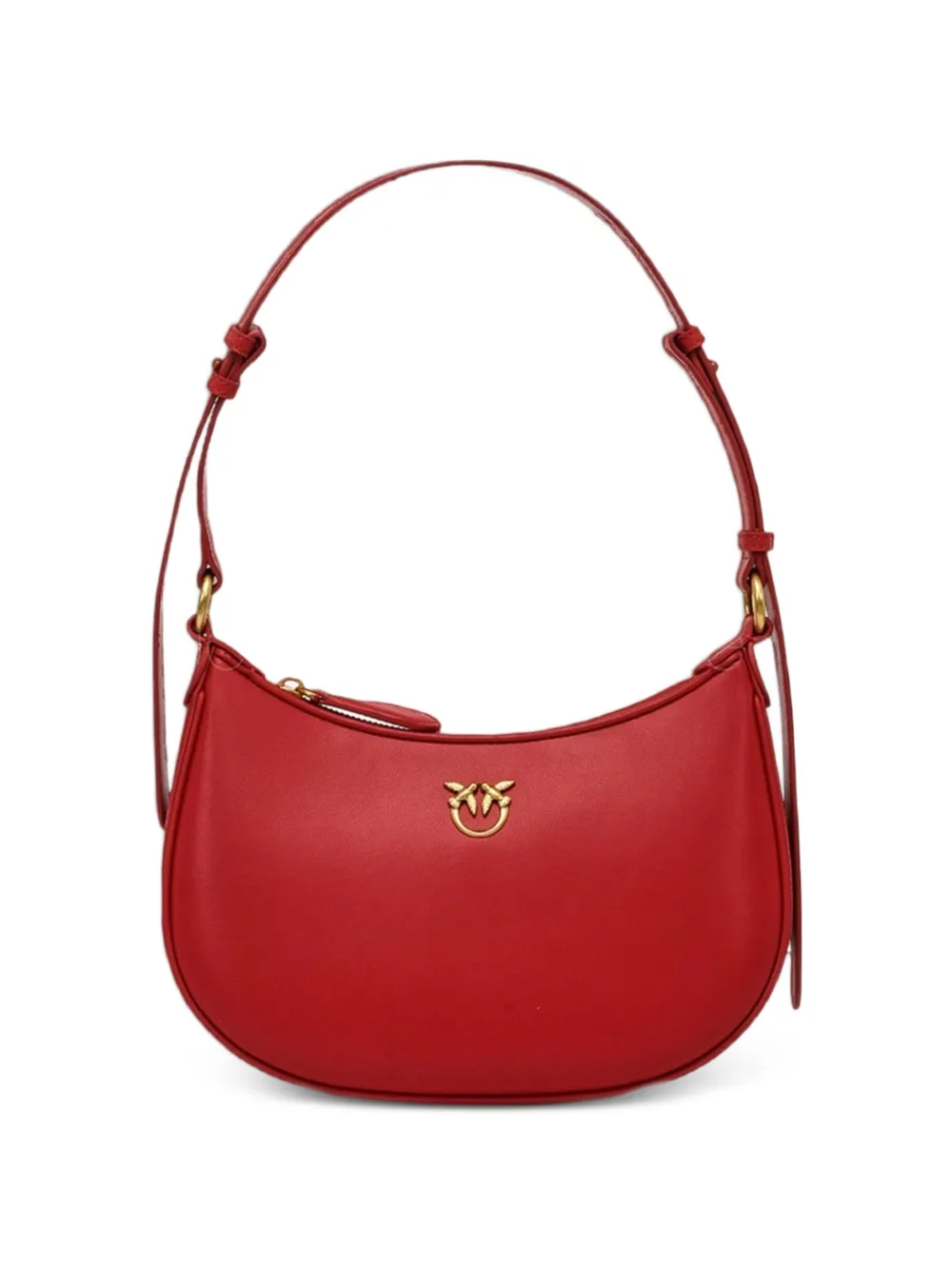PINKO logo detail shoulder bag - Rosso