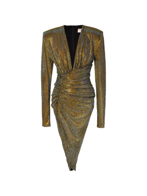 Alexandre Vauthier rhinestone-embellished draped dress
