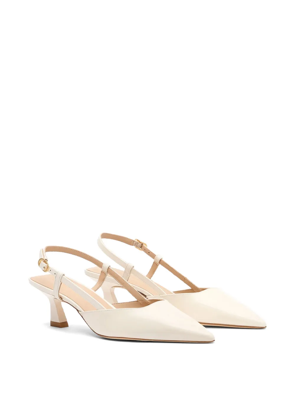 Stuart Weitzman Vinnie pointed-toe sandals Beige
