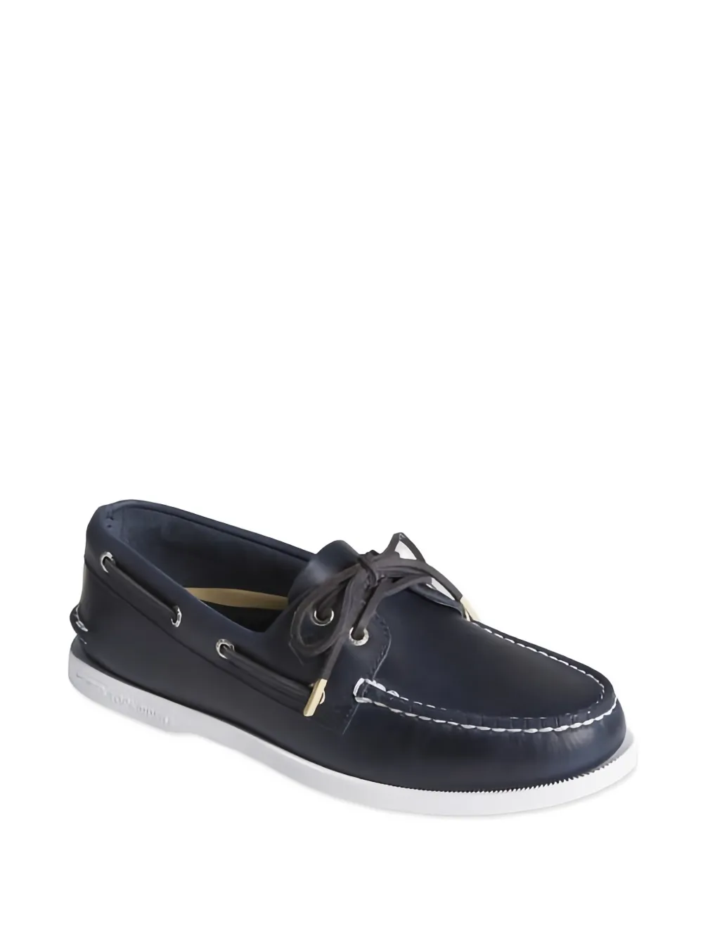 Sperry Top-Sider lace-up leather boat shoes Blauw