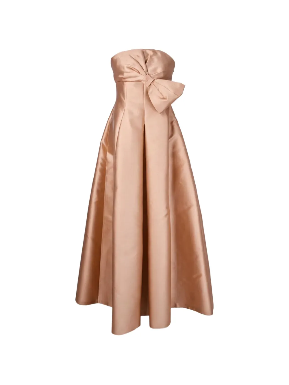 Alberta Ferretti bow-detail maxi dress - Neutrals