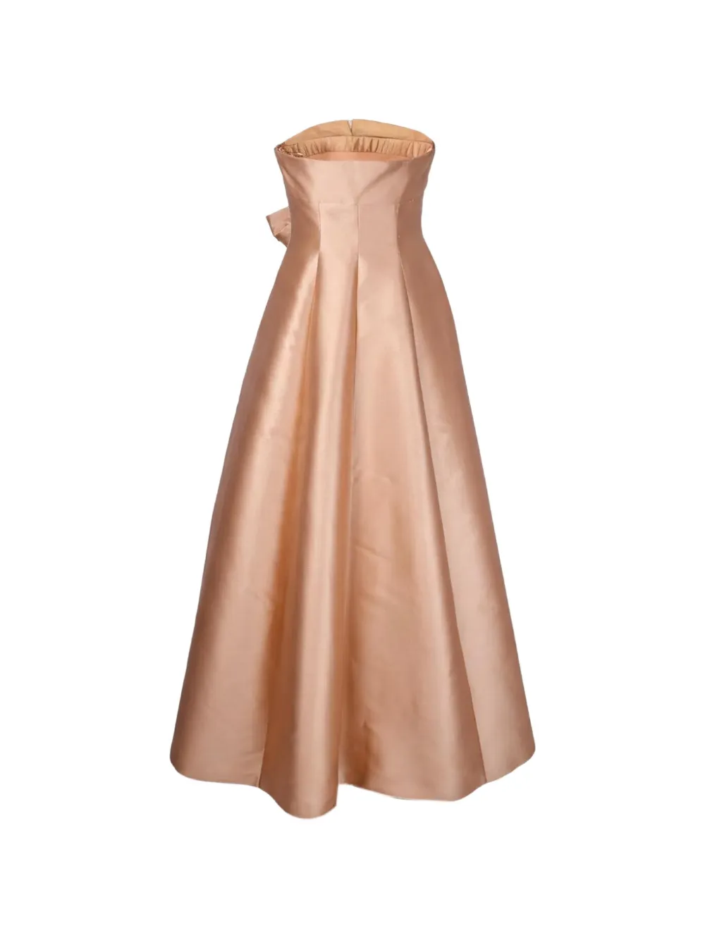 Alberta Ferretti Maxi-jurk met strikdetail Beige