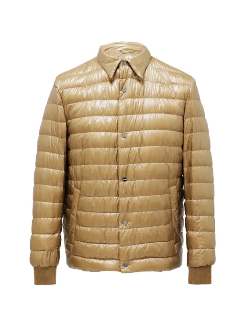 Herno quilted-detail zip-up jacket