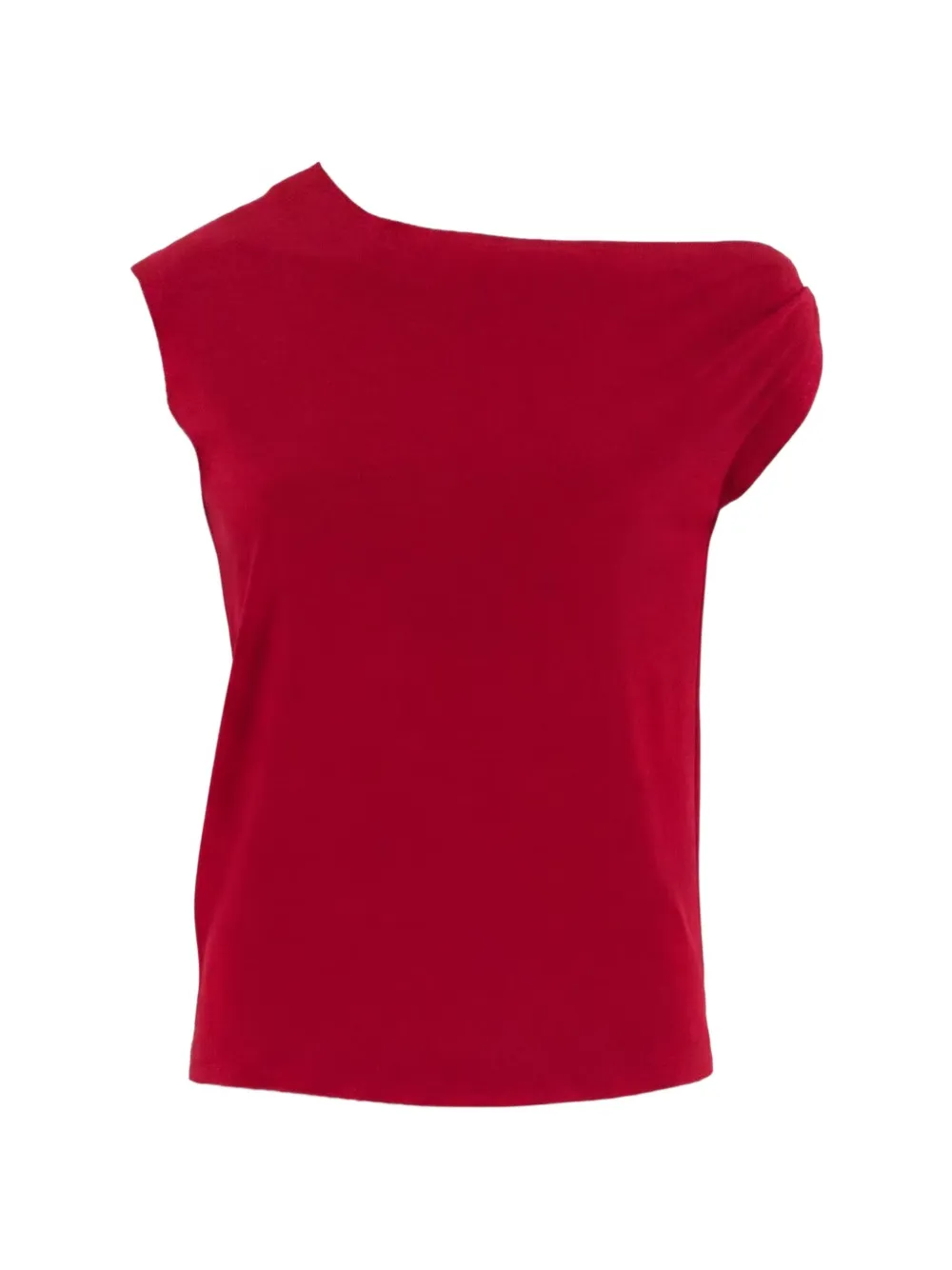 Norma Kamali one-shoulder top - Rosso