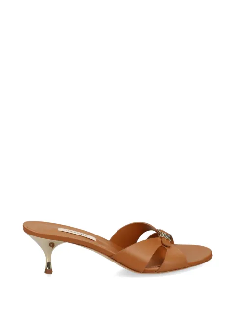 Casadei logo-plaque leather sandals