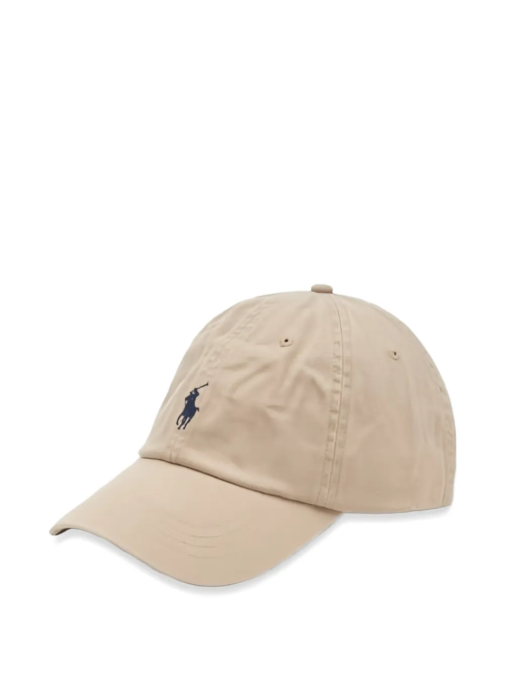 Polo Ralph Lauren Iconic logo-embroidered cotton baseball cap - Nude
