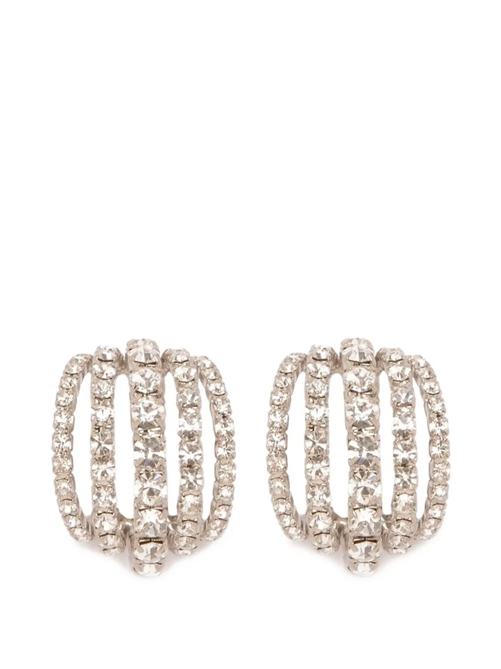 Silvia Gnecchi Shells crystal-embellished earrings - Argento