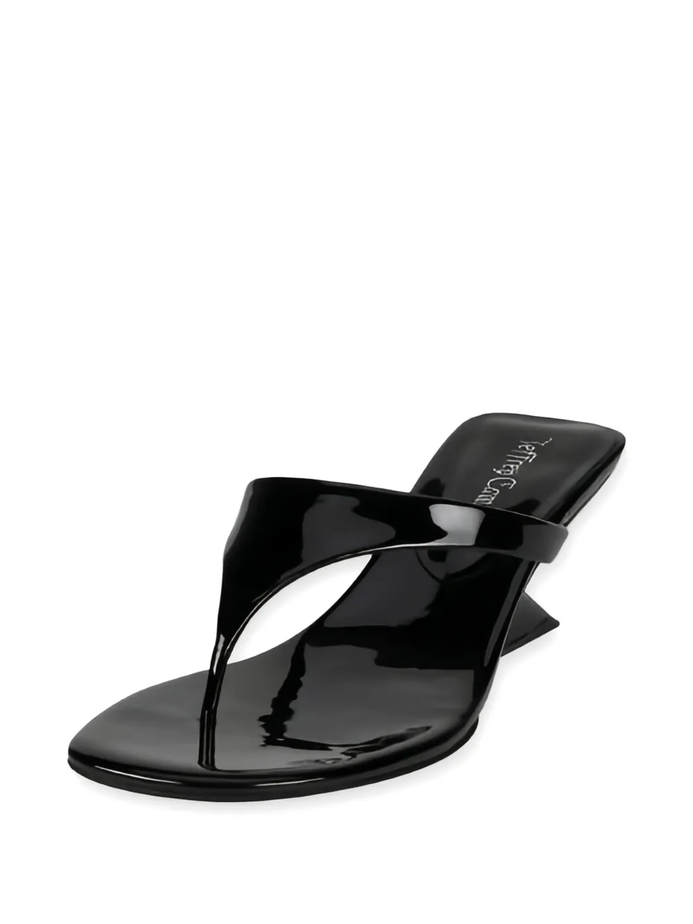Jeffrey Campbell sculpted-heel thong sandals Zwart