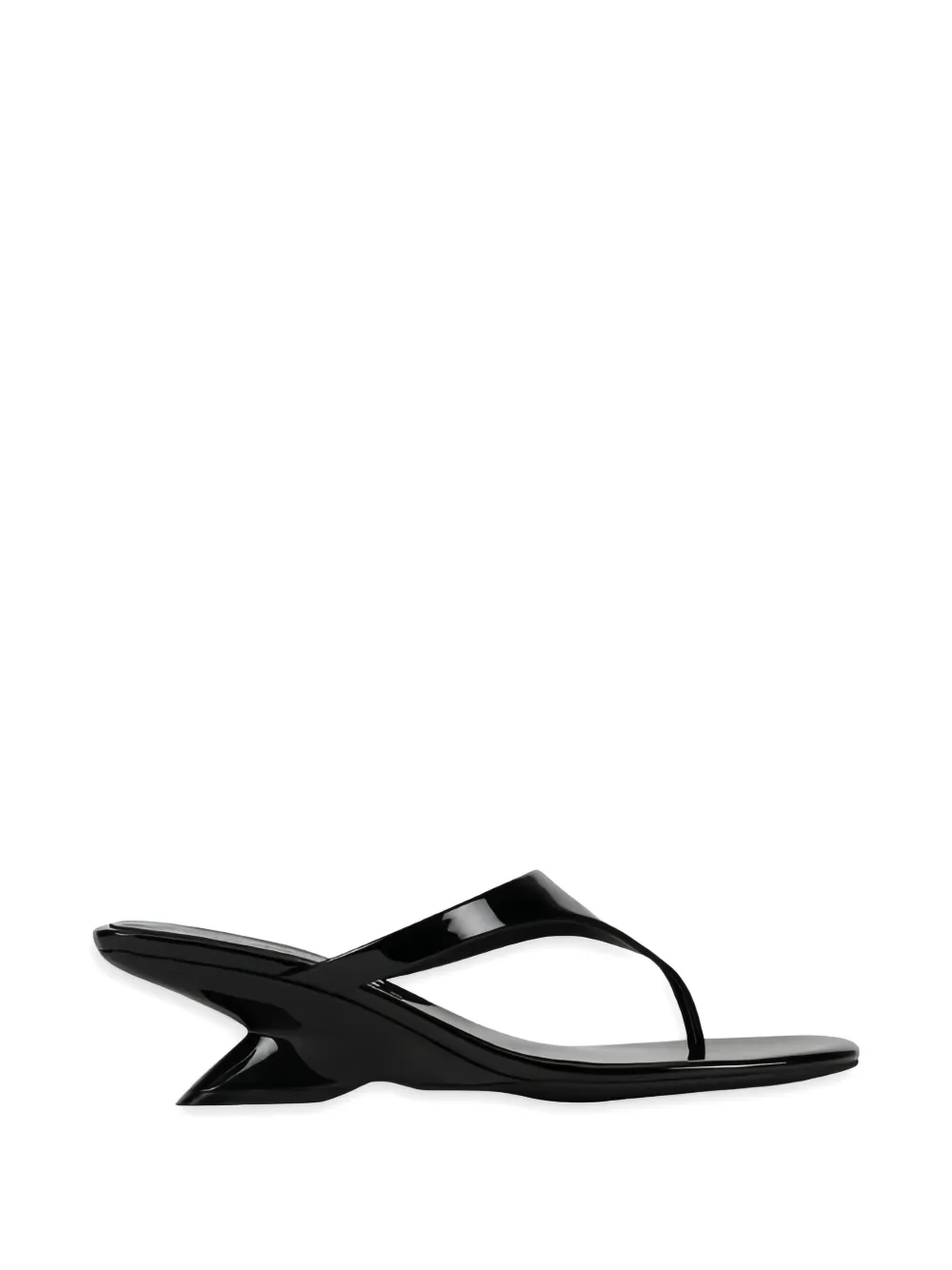 Jeffrey Campbell sculpted-heel thong sandals Zwart