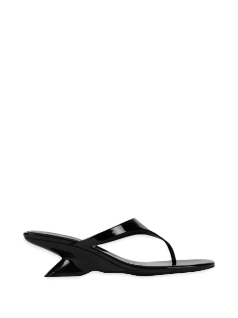 Jeffrey Campbell sculpted-heel thong sandals