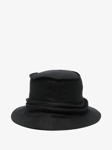 Yohji Yamamoto draped bucket hat