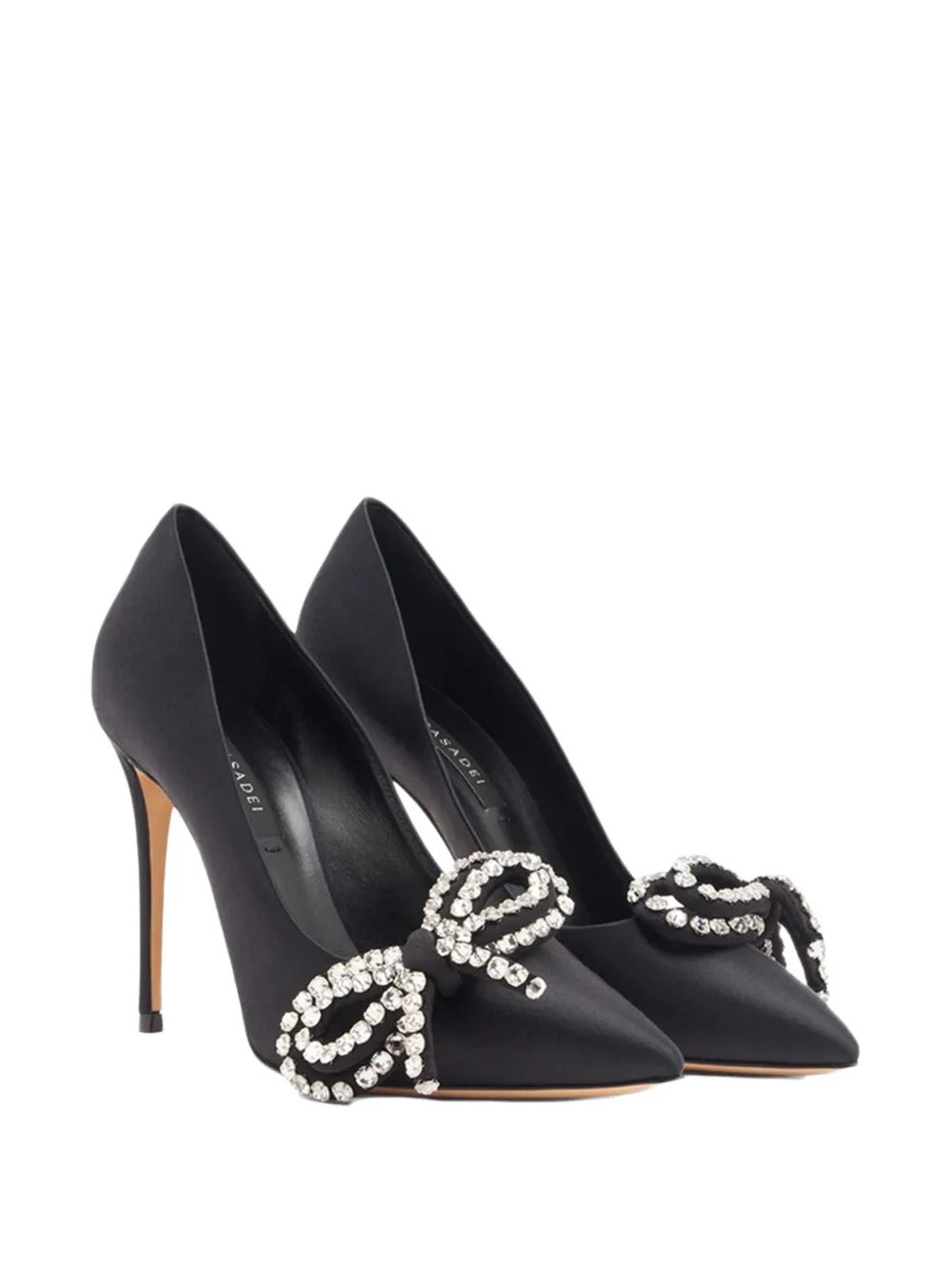 Casadei Judith Julia crystal-embellished pumps Zwart