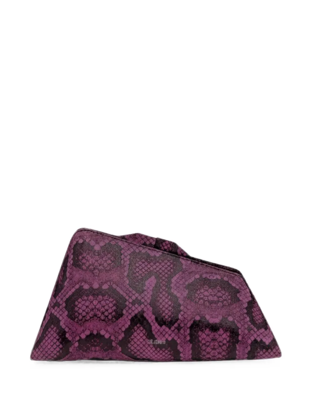 The Attico 8.30 PM snakeskin-effect clutch bag