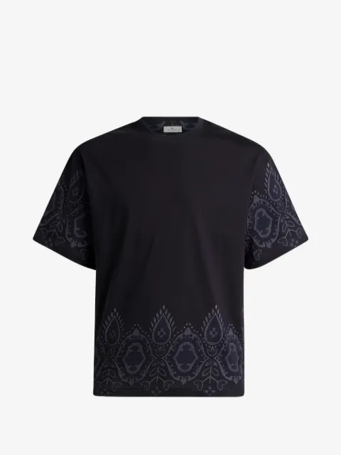ETRO playera con estampado de cachemira